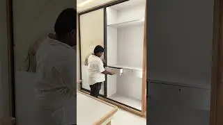 Upgrade your storage game with IsoTech Interiors' glass top shutter wardrobes! #Glass