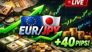 🚨LIVE Forex Day Trading EURJPY | +40 Pips Buy Trade Explained Step by Step