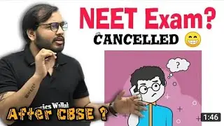 😲Neet cancellation news by Physics wallah💯 l Neet 2021 l cbse new update | Exam cancel physic wallah
