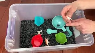 Sensory Bean Box - Words, Sounds, Play Actions