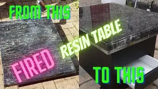 DIY BURNT WOOD & RESIN COFFEE TABLE HOW TO MAKE ONE AT HOME