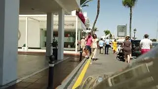 Driving through Puerto Banus marina, Marbella