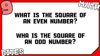 Square of an EVEN Integer || Square of an ODD Integer — Proof [MathBites] {#9}