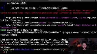 Rust - Итераторы и числа Фибоначчи
