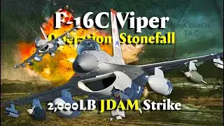 DCS World ( Operation Stonefall) Massive JDAM Strike on Mountain Caves-Vipers Over the Valley