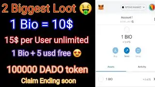 BITONE token airdrop | BIO token unlimited airdrop | DADO token love claim | DADO token airdrop 2022