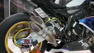 BMW S1000RR WITH GP EXHAUST LIGHTWEIGHT TITANIUM MATERIAL
