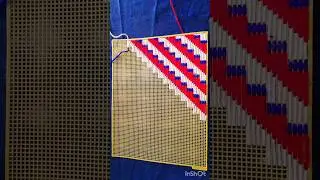 plastic Canvas pankha design | Nisha creation #shorts #crafts #diy #reelsvideo #wow #ytshorts #purse