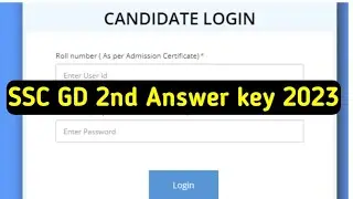 SSC GD Final answer key 2023