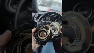 Damaged steering clock spring #challenger #srs