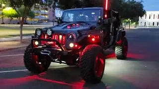 Custom 2015 Jeep Wrangler All Lit Up.