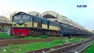 2702 - Titas Commuter Train Departing Kamalapur Railway Station, Bangladesh Railway