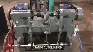 Automatic chamfering machine for spring Chanel nut