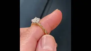 1ct cushion diamond engagement ring, Sydney jeweller Lizunova Fine Jewels.