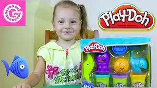 Плэйдо Подводный мир. Play-Doh Undersea Ocean Tools Playset . Unboxing