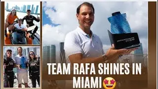 Рафаэль Надаль и команда Рафы зажигают финал серии E1 в Майами 🤩