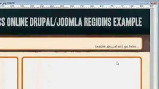 Регионы и фон для регионов в темах оформления Drupal и Joomla