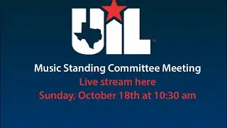 Music Standing Committee Meeting - 10/18/2020