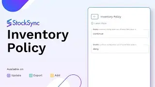 How to Manage Inventory Policy with Stock Sync | Column Matching Tutorial | Inventory Management