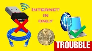 Internet without WIFI receiver and Ethernet cable| @telvax | Don't trouble the TROUBBLE