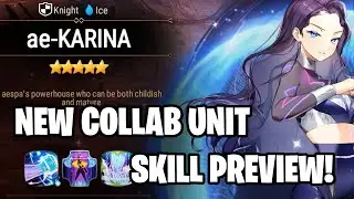 ae-Karina - Skill Preview + First Impressions!  - Epic Seven x aespa