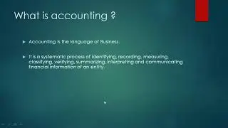 Casharka 1aad - What is Accounting? - Chapter 1 -Financial Acc1
