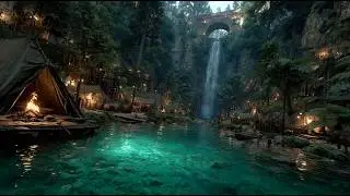 The Emerald Basin of the Hidden Camp | Medieval Fantasy Music & Animated Ambience