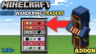 Wandering Traders Addon For Minecraft Pe | Mcpe More Wandering Traders Mod | Minecraft Bedrock