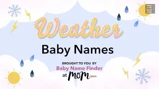 Weather Baby Names