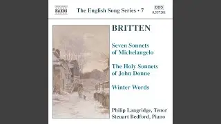 Winter Words, Op. 52: The Choirmaster's Burial
