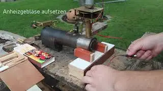 Bau und Betrieb Kohlekessel / Building and Steaming Up Coal Fired Boiler  for Decauville 020
