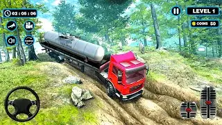 Indian Oil Tanker Truck Simulator GamePlay 2021 - Indian Tanker Offroad Missions Game