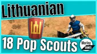 How To Scout Rush as Lithuanians | AOE2 Scout Rush Build Order 18 Population