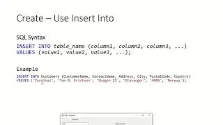 DB109 - VB.NET CRUD SQL Clauses