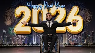 NEW YEAR 2026 Fireworks in Qatar! With Raheel Wheelchair wala