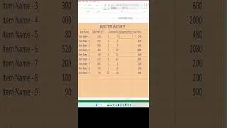 Sale Sheet Basic in Microsoft Excel #excelformula #exceltutorial #exceltips