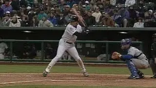 Larry Walker hits three doubles in Rockies debut