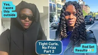 Rod Set Results on Locs + I Went Outside Looking Like Sister Mary Clarence to Protect These Curls 😅