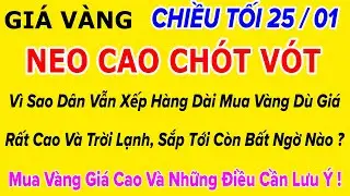 Gi&aacute; v&agrave;ng h&ocirc;m nay 9999 Chiều Tối 25/1/2026 | GI&Aacute; V&Agrave;NG MỚI NHẤT || Xem gi&aacute; v&agrave;ng SJC 9999 24K 18K 10K
