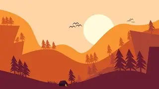 tutorial inkscape: how to make simple flat landscape