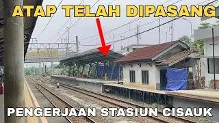 Update Pengerjaan Peron dan Kanopi Stasiun Cisauk (19 Oktober 2025)