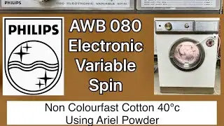 Philips AWB 080, Non Colourfast Cotton 40&deg;c Cycle Using Ariel Powder