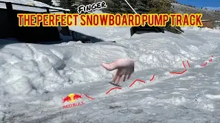 I RECREATED the Perfect Red Bull Pump Track | Finger Snowskating