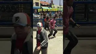 ДЖИММИ ЗАСТАВЛЯЕТ ЛЮДЕЙ ДРАКОВАТЬСЯ #gta5 #gta5jimmy #gta5npcfight #shorts