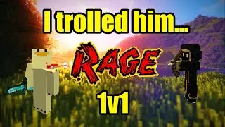He wanted to 1v1 so i trolled him... [Minecraft 1v1]