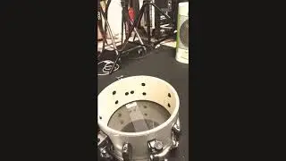 10&rdquo; snare head change test