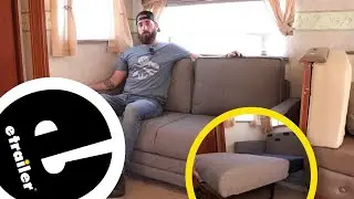 Thomas Payne Trifold RV Loveseat and Sleeper Set Up - 2011 SunnyBrook Brookside Fifth Wheel