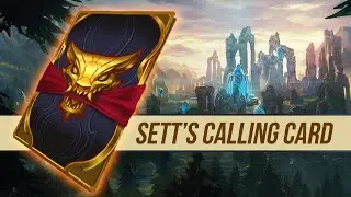 Opening mysterious sett card