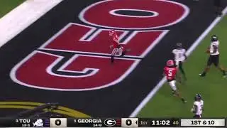 Stetson Bennett 21 Yard Touchdown Run | TCU vs Georgia | 2023 National Championship