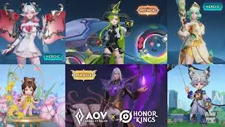 AOV New Skin Teeri, Helen, Paine, Fennik, Veera, Violet | AOV X HoK - Arena of Valor
